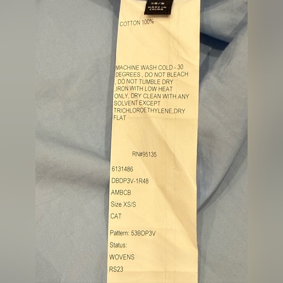 Lafayette 148 Oversized Colorblock Shirt XS S Fits M Blue Brown - Picture 5 of 9